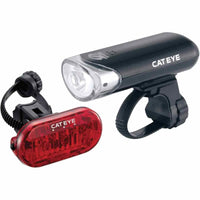 Cateye El135 Front Light & Omni 5 Rear Light Set