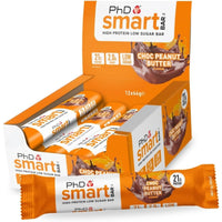 PhD Nutrition Smart Protein Bar | Chocolate Peanut Butter Flavour (12x64g)